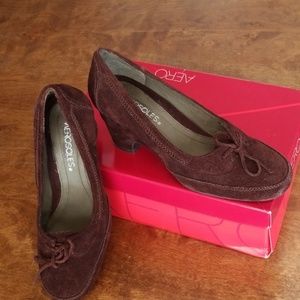 Brown Suede Dress Shoes {Aerosoles}
